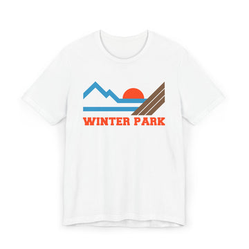 Winter Park, Colorado Retro Mountains Sunset T-Shirt | Vintage Winter Park Tee