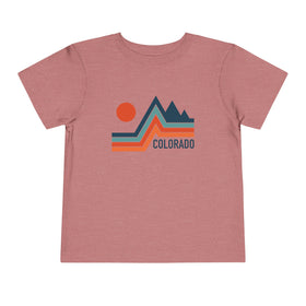 Colorado Toddler T-Shirt - Retro Palm Tree Unisex Toddler Colorado Shirt