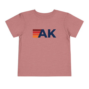 Buy heather-mauve Alaska Toddler Tee - Retro Abbreviation T-Shirt