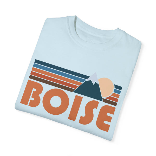 Boise, Idaho Graphic Tee, Comfort Colors Retro Unisex Boise T shirt, Mountain Adventure Shirt