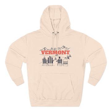 Buy pale-pink Premium Vermont Après-ski Hoodie - Unisex Sweatshirt