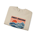 Fort Collins, Colorado Sweatshirt Retro Mountains, Fort Collins Unisex Graphic Crewneck-10