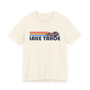 Lake Tahoe, California T Shirt - Retro Jetski PWC Graphic Tee-10