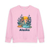 Alaska Toddler Sweatshirt - Alaska Toddler Crewneck Sweatshirt