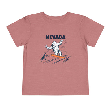 Buy heather-mauve Nevada Yeti Snowboard Toddler Tee