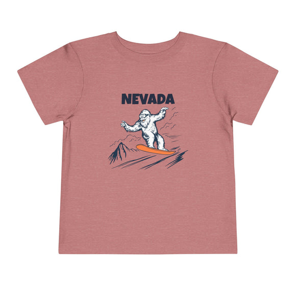 Nevada Yeti Snowboard Toddler Tee