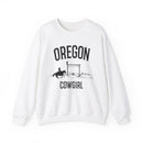 Oregon Sweatshirt - Oregon Cowgirl Graphic Crewneck-1