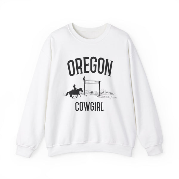 Oregon Sweatshirt - Oregon Cowgirl Graphic Crewneck