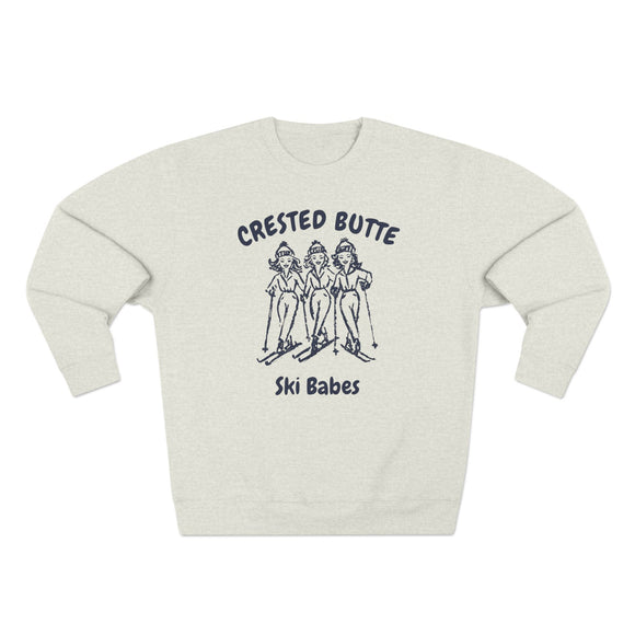 Premium Crested Butte, Colorado Ski Babes Sweatshirt