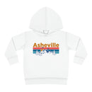 Asheville Toddler Hoodie - Retro Mountain Sun Unisex Asheville Toddler Sweatshirt-5