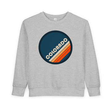 Colorado Toddler Sweatshirt - Retro Colorado Toddler Crewneck Sweatshirt - 0
