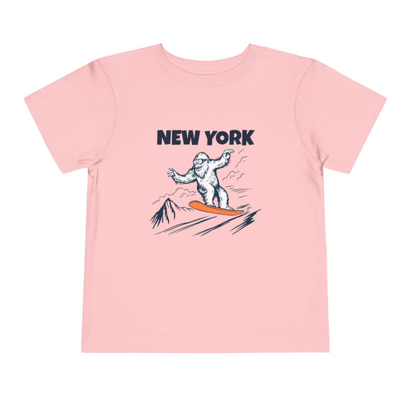 New York Yeti Snowboard Toddler Tee