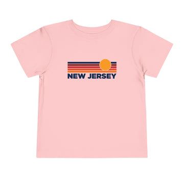 Buy pink New Jersey Toddler T-Shirt - Retro Sun Tee