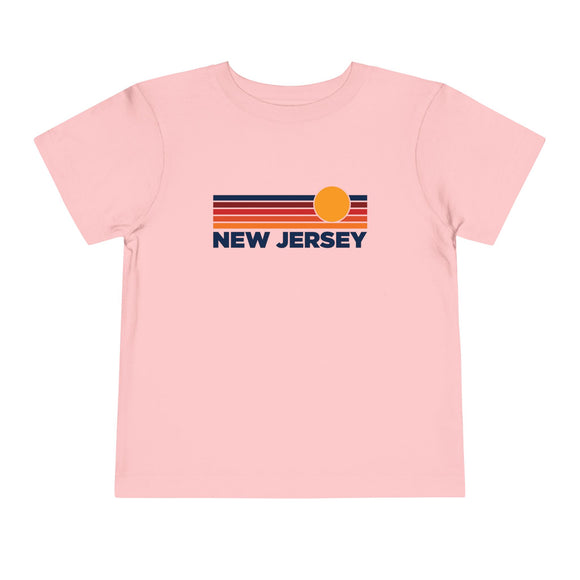 New Jersey Toddler T-Shirt - Retro Sun Tee