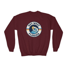 Key West, Florida Youth Sweatshirt - Unisex Kid's Key West Crewneck Sweatshirt