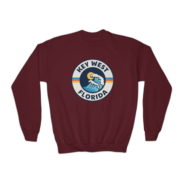 Key West, Florida Youth Sweatshirt - Unisex Kid's Key West Crewneck Sweatshirt