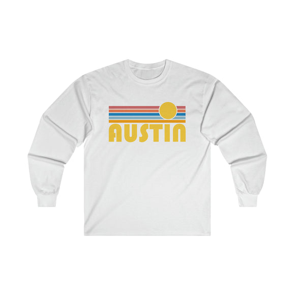 Austin, Texas Long Sleeve Shirt - Retro Unisex Shirt