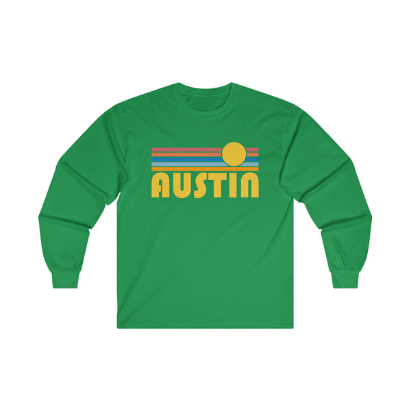 Austin, Texas Long Sleeve Shirt - Retro Unisex Shirt