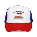 Lake Hamilton, Arkansas Trucker Hat - Pontoon Boat-1