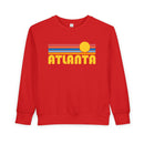 Atlanta, Georgia Toddler Sweatshirt - Retro Sun Atlanta Toddler Crewneck Sweatshirt-6