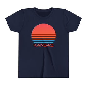 Kansas Youth Shirt - Retro 80s Kansas Kid's T-Shirt