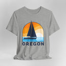 Oregon T Shirt - Retro Sailboat Oregon Tee-17