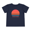 Wisconsin Toddler T-Shirt - Retro 80s Unisex Toddler Wisconsin Shirt-1