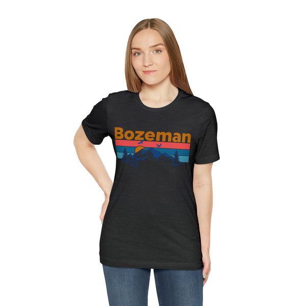 Bozeman, Montana Shirt - Mountain Sunset Unisex Bozeman T-Shirt