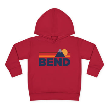 Buy vintage-red Bend, Oregon Toddler Hoodie - Unisex Mountain Bend Pullover Sweatshirt, Kids Hooded Jumper, Oregon Souvenir