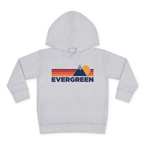 Evergreen, Colorado Toddler Hoodie - Unisex Mountain Evergreen Pullover Sweatshirt, Kids Hooded Jumper, Colorado Souvenir