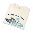 Flathead Lake T Shirt, Comfort Colors Cotton 100% Cotton Wakeboard Boat Tee-10