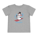 Vermont Toddler Skiing Snowman Graphic Tee - Kids Vermont Shirt-2