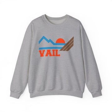 Buy sport-grey Vail, Colorado Sweatshirt - Mountain Vail Crewneck Sweatshirt