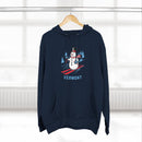 Premium Vermont Skiing Snowman Hoodie-7