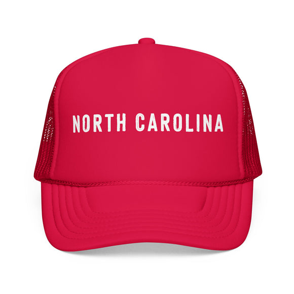 North Carolina Trucker Hat - North Carolina Cap - Block Letter