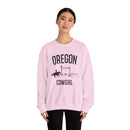 Oregon Sweatshirt - Oregon Cowgirl Graphic Crewneck-16