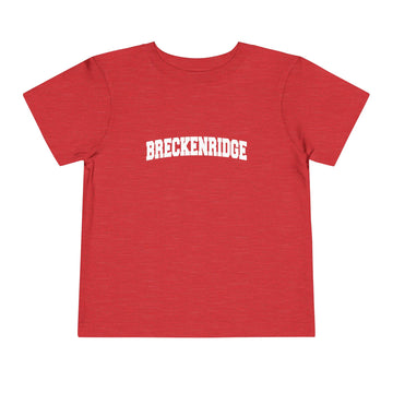 Buy heather-red Breckenridge, Colorado Toddler Graphic Tee - Kids Breckenridge Vacation T-Shirt
