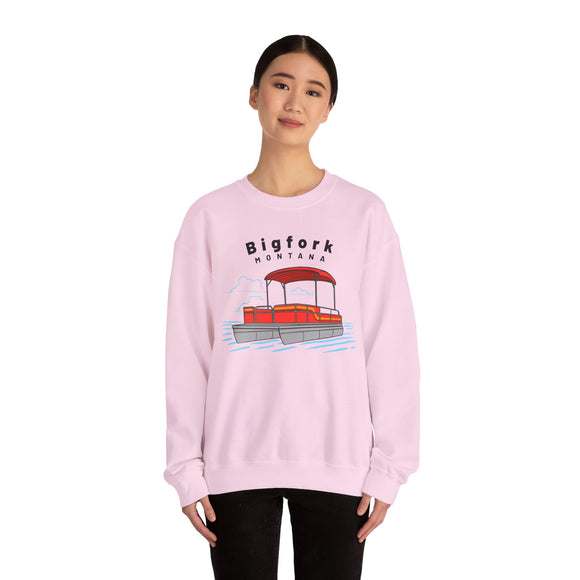 Bigfork, Montana Sweatshirt - Pontoon Boat Sweatshirt