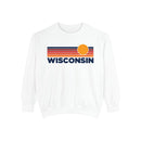 Wisconsin Sunset Stripes Sweatshirt | Comfort Colors - 100% Cotton-2