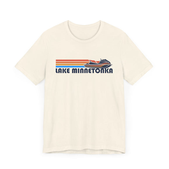 Lake Minnetonka, Minnesota T Shirt - Retro Jetski PWC Graphic Tee