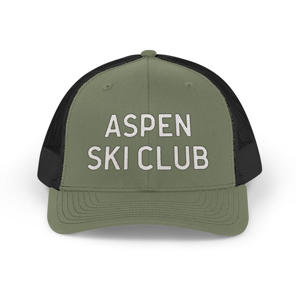 Aspen, Colorado Snapback Trucker Cap - Embroidered Aspen Hat