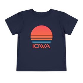 Iowa Toddler T-Shirt - Retro 80s Unisex Toddler Iowa Shirt