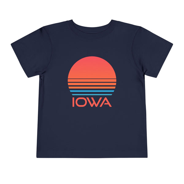 Iowa Toddler T-Shirt - Retro 80s Unisex Toddler Iowa Shirt