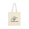 Jackson Hole, Wyoming Cotton Canvas Tote Bag - 15