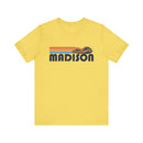 Madison, Wisconsin T Shirt - Retro Jetski PWC Graphic Tee-3