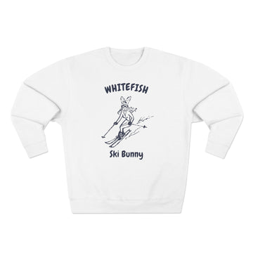 Premium Whitefish, Montana Ski Bunny Sweatshirt - 0