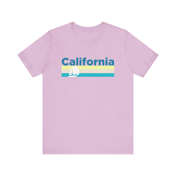 California T Shirt - Sailboat Graphic California Tee