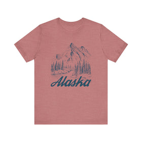 Alaska Graphic Tee - Mountain Illustration Alaska T Shirt - 0