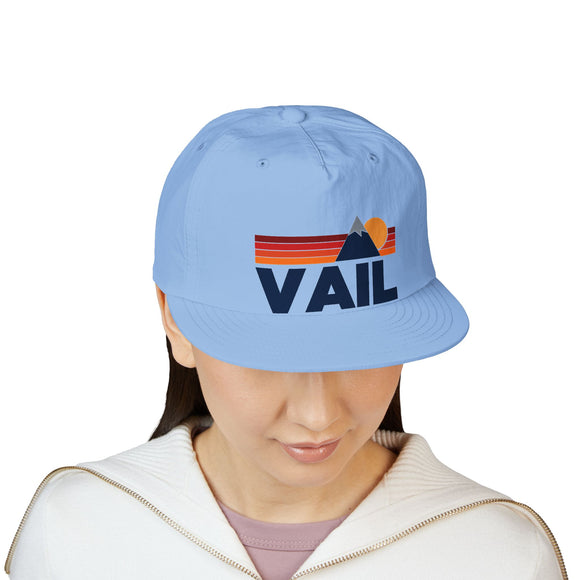 Vail, Colorado Mountain Surf Cap | Retro Light Weight Cap