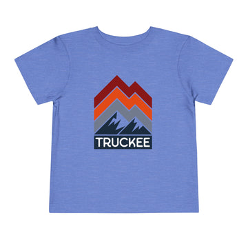 Buy heather-columbia-blue Truckee, California Toddler T-Shirt - Retro Palm Tree Toddler Truckee Shirt